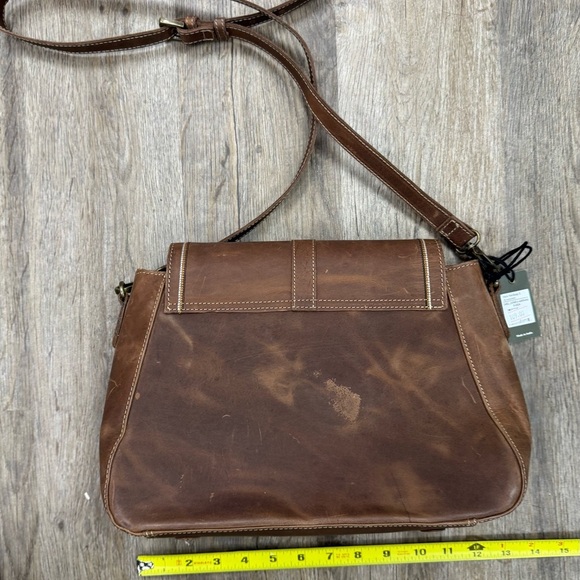 Myra Bag Carol Leather Crossbody | Fair Condition | NWT | Brown - Picture 3 of 4